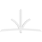 Ekena Millwork Davenport Architectural Grade PVC Gable Bracket, 96"W x 52"H x 4"D x 4"F, 13/12 Pitch GBP096X52X0404DAV00 - alternate 2